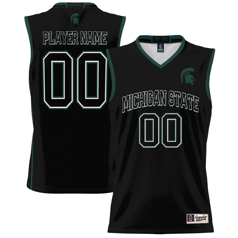Michigan State Spartans NIL Pick-A-Player Basketball Jersey - Black
