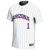 #1 Arizona Wildcats Lightweight Softball Fashion Jersey - White