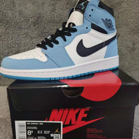 Sneakers, University Blue Colorway, Lace Up Design, Casual Gift for Sneaker Fans
