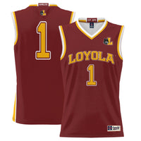 #1 Loyola Chicago Ramblers Lightweight Basketball Jersey - Maroon