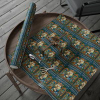 Stained Glass Christmas Gift Wrap, Nativity Scene Wrapping Paper, Holy Family Wrapping Paper, Religious Xmas Gift Wrap, Christian Present Paper