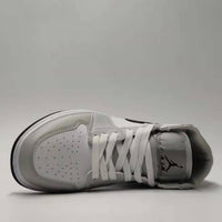 Sneakers, White Gray Colorway, Lace Up Design, Casual Gift for Sneaker Fans