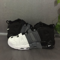 Basketball Shoes, White Black Gray Colorway, Gradient Colorway, Lettering Design, Lace Up Design, Casual Gift for Shoe Lovers