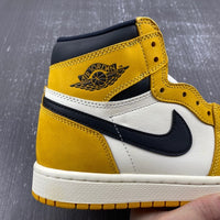 High Top Sneakers, White Black Yellow Colorway, Lace Up Design, Casual Gift for Sneaker Fans