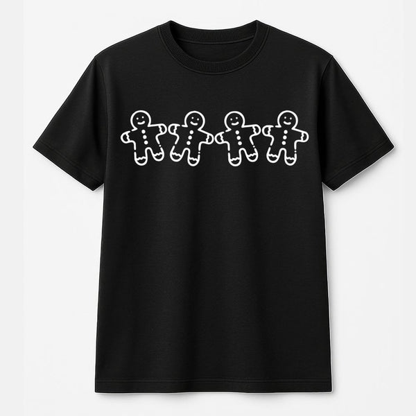 Adorable Holiday Cookie Shirt, Gingerbread Man T-Shirt, Adorable Christmas Baking Tee, Festive Gingerbread Graphic T-Shirt, W