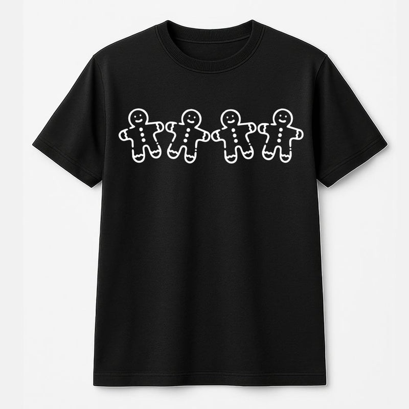 Adorable Holiday Cookie Shirt, Gingerbread Man T-Shirt, Adorable Christmas Baking Tee, Festive Gingerbread Graphic T-Shirt, Winter Present for Baker