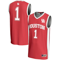 #1 Houston Cougars Lightweight Basketball Jersey - Red