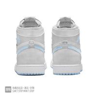 Sneakers, Blue Gray Colorway, Lace Up Design, Casual Gift for Sneaker Fans
