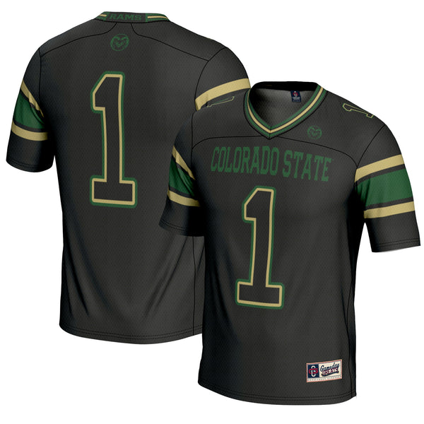 #1 Colorado State Rams Endzone Football Jersey - Black