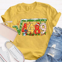 Holiday Snowflakes Lights Graphic Tee, Math Teacher Christmas T-Shirt, Humorous Math Teacher Xmas Shirt, Winter STEM Educator Holiday Present Tee