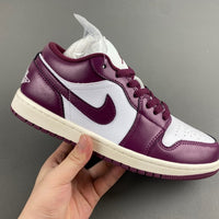 Low Top Sneakers, Burgundy White Colorway, Lace Up Design, Casual Gift for Sneaker Fans