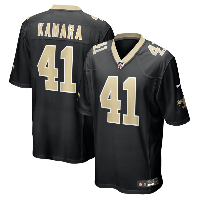 New Orleans Saints Alvin Kamara Black Game Jersey