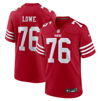 San Francisco 49ers Vederian Lowe Scarlet Team Game Jersey