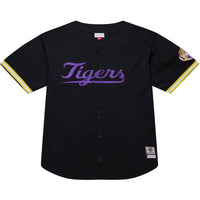 Black LSU Tigers On The Clock Full-Button Fashion Jersey