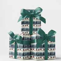 Slapshot Sports Gift Wrap Roll, Hockey Santa Wrapping Paper, Christmas Hockey Player Present Paper, Holiday Gift Wrap for Coach and Player