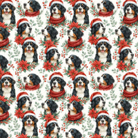 Berner Holiday Gift Wrap, Bernese Mountain Dog Wrapping Paper, Winter Dog Breed Christmas Paper, Festive Dog Lover Gift Wrapping Paper Roll