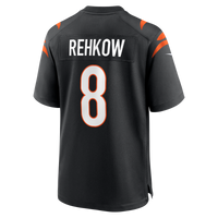 Cincinnati Bengals Ryan Rehkow Black Game Jersey