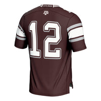 #12 Texas A&M Aggies Football Lightweight Fashion Jersey - Maroon
