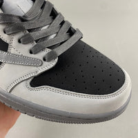 Low Top Sneakers, Black Gray Colorway, Reverse Hook Design, Lace Up Design, Casual Gift for Sneaker Fans