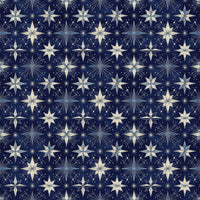 Celestial Winter Noel Gift Wrap, Midnight Blue Star Wrapping Paper, Starlit Sky Christmas Paper, Hanukkah Holiday Gift Wrapping Paper