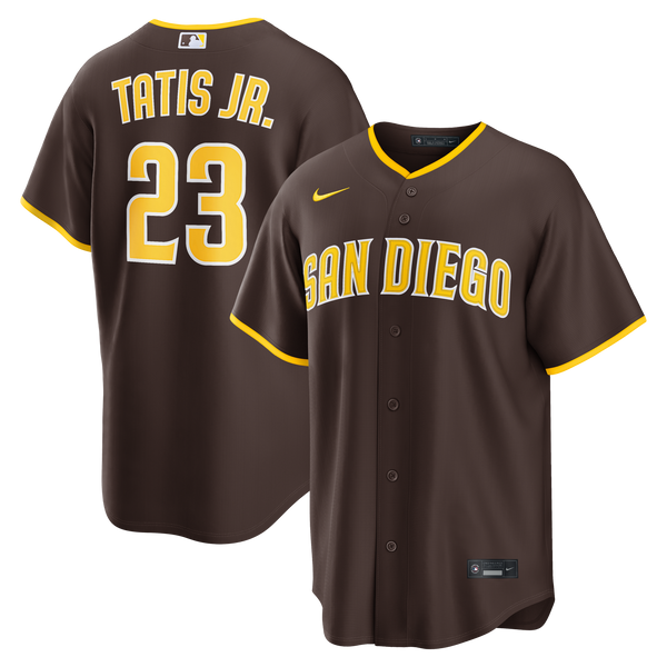 San Diego Padres Fernando Tatis Jr. Brown Road Replica Jersey