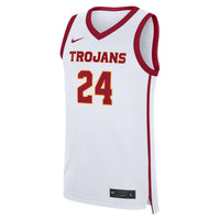 #24 USC Trojans Home Replica Jersey - White