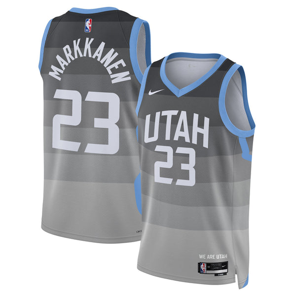 Utah Jazz 2025/26 City Edition Swingman Jersey - Gray - Lauri Markkanen