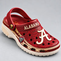 ALA Script Pride - Crimson and Cream Clogs