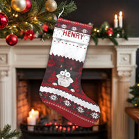 Ugly Sweater Holiday Christmas Stocking, Personalized Black Cat Christmas Stocking, Adorable Cat Lover Christmas Stocking, Custom Xmas Decor