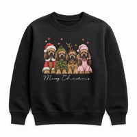 Merry Christmas Dog Sweater, Cocker Spaniel Christmas Sweatshirt, Humorous Santa Dog Crewneck, Holiday Dog Lover Pullover, Xmas Present