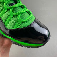 Low Top Sneakers, Black Green Colorway, Patent Leather Footwear, Lace Up Design, Casual Gift for Sneaker Fans