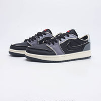 Retro Low Top Basketball Shoes, Blue Black Gray Colorway, Lace Up Design, Casual Gift for Shoe Lovers