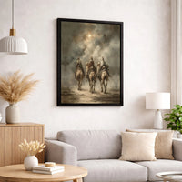 Star of Bethlehem Nativity Poster, Three Wise Men Christmas Wall Art, Christian Holiday Print, Faith Digital Download Home Decor