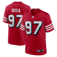 San Francisco 49ers Nick Bosa Scarlet Alternate Game Jersey