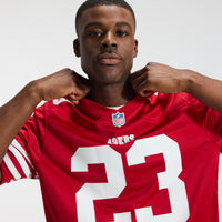 San Francisco 49ers Christian McCaffrey Scarlet Game Player Jersey