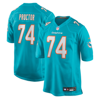 Miami Dolphins Kayden Proctor Aqua 2026 NFL Draft First Round Pick No. 12 Team Game Jersey
