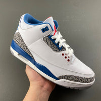 Retro Low Top Sneakers, Royal Blue White Colorway, Lace Up Design, Casual Gift for Sneaker Fans