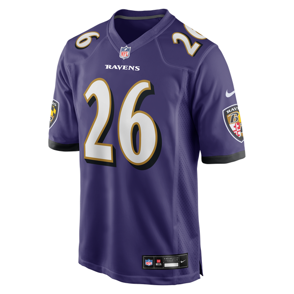 Baltimore Ravens Rasheen Ali Purple Team Game Jersey