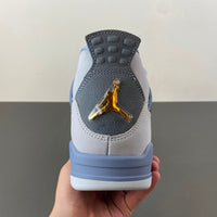 Low Top Sneakers, Gray Blue Colorway, Lace Up Design, Casual Gift for Sneaker Fans