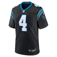 Carolina Panthers Tetairoa McMillan Black Team Game Jersey