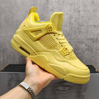 Mid Top Sneakers, Yellow Colorway, Lace Up Design, Casual Gift for Sneaker Fans