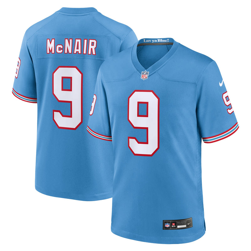 Tennessee Titans Steve McNair Light Blue Retired Player Alternate Game Jersey