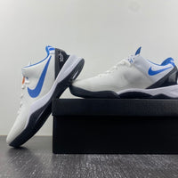 Low Top Sneakers, Blue White Black Colorway, Lace Up Design, Casual Gift for Sneaker Fans