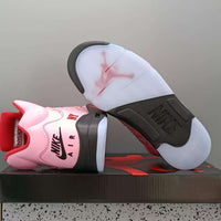 High Top Sneakers, Pink Colorway, Lace Up Design, Casual Gift for Sneaker Fans
