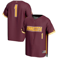 #1 Minnesota Golden Gophers Lightweight Baseball Jersey - Maroon
