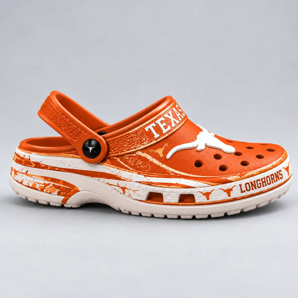 TEX Burnt Orange - Longhorn Emblem Clog Study - main