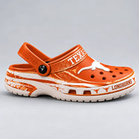 TEX Burnt Orange - Longhorn Emblem Clog Study