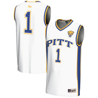 #1 Pitt Panthers Lightweight Basketball Jersey - White