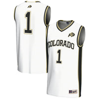 #1 Colorado Buffaloes Replica Lightweight Basketball Jersey - White