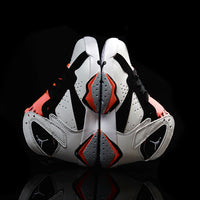 Sneakers, Gray Black Red Colorway, Lace Up Design, Casual Gift for Sneaker Fans